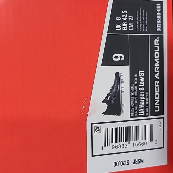 Under Armour Harper 8 Low Metal Baseball Cleats main image 4